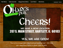 Tablet Screenshot of oharespub.com